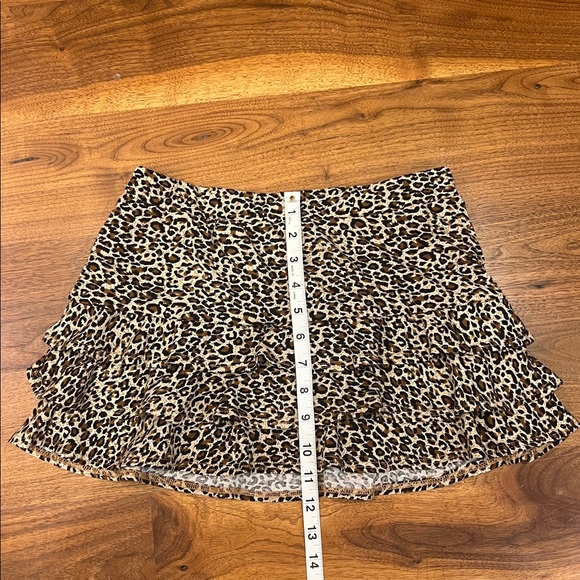 Edikted Leopard Ruffle Mini Skirt - Picture 10 of 10